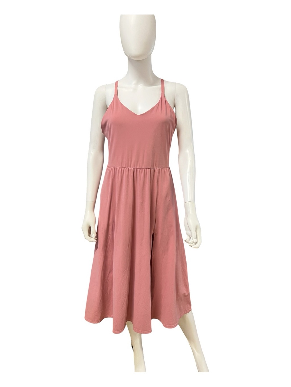 NWOT Ewedoos Dusty Pink Athletic Dress Built In Shorts Pockets | Size L